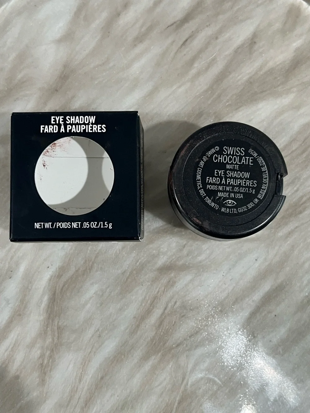 NEW MAC Cosmetics Swiss Chocolate Soft Matte Pigmented Eyeshadow Brown Single